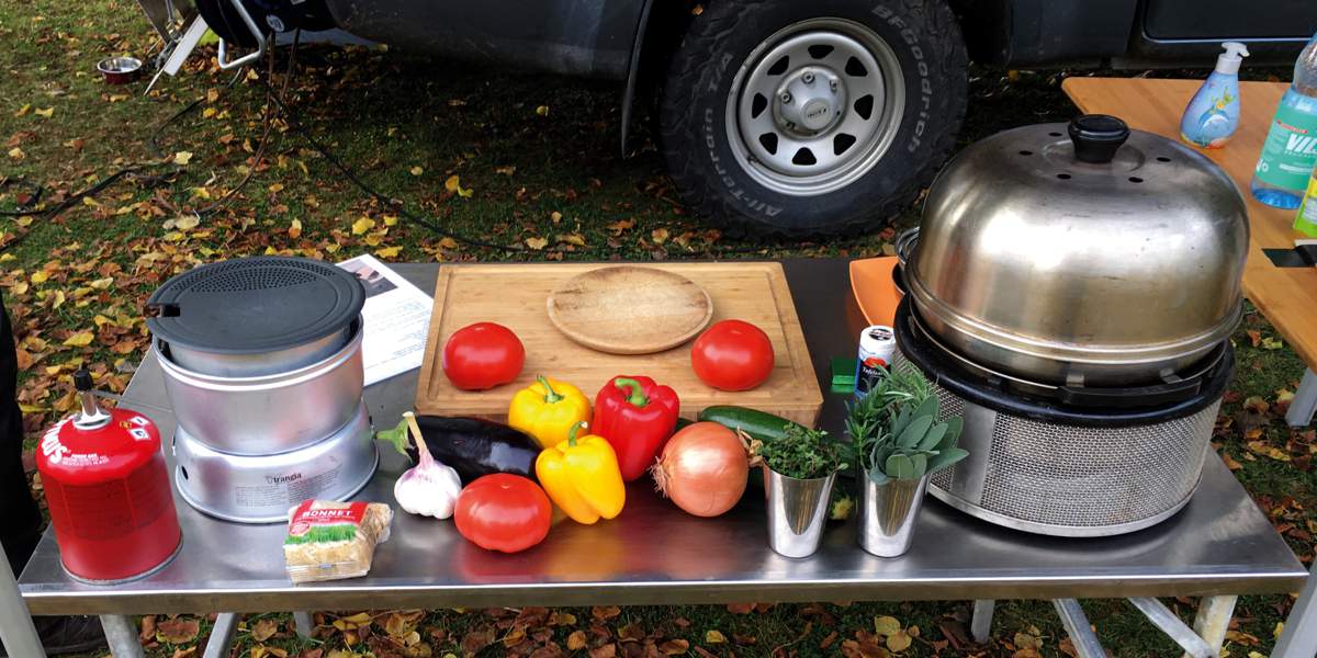 Pickup Camper magazin Outdoor Cooking