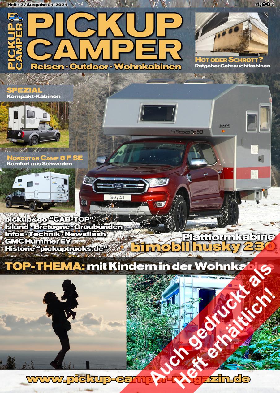 PICKUP CAMPER Magazin Heft 12 Ausgabe 01-2021