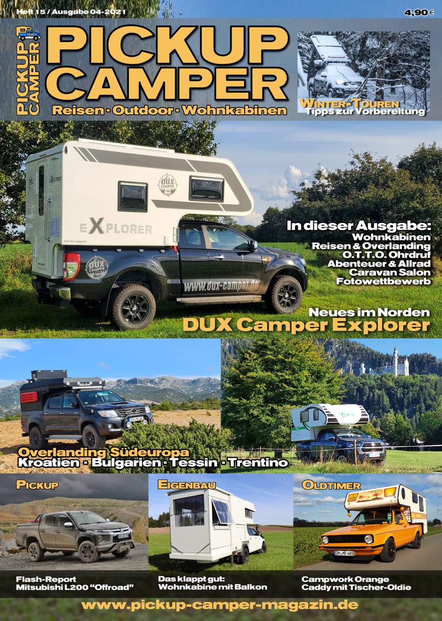 Pickup Camper Magazin Heft 15 - Ausgabe 04-2021