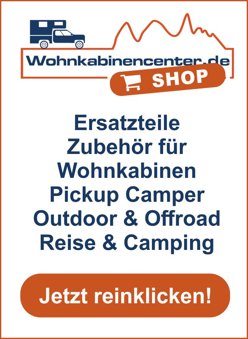 Pickup Camper Shop Werbung